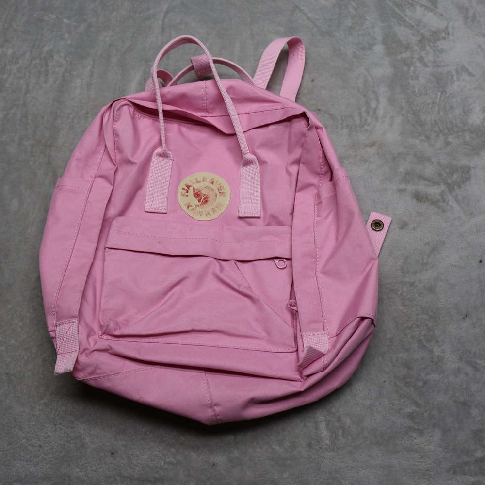 Fjallraven Backpack Kids One Size Pink Water Resistant Classic Outdoor Kanken